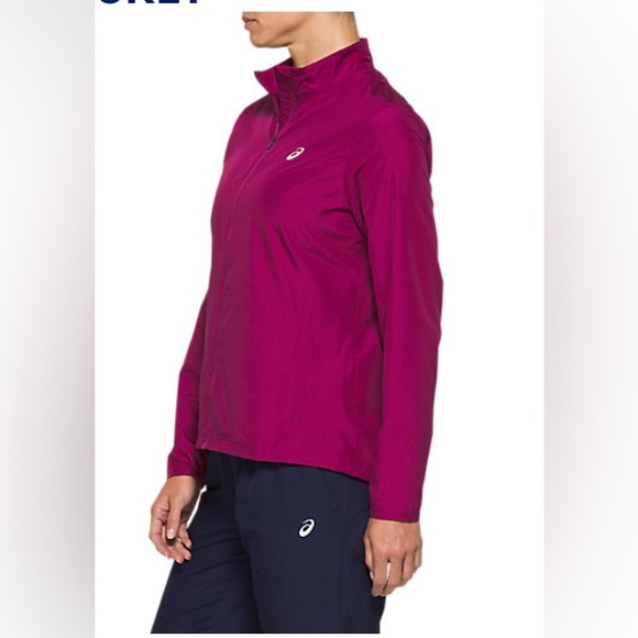 ASICS Men’s Size S/P Reflective Woven Purple Jacket - Picture 5 of 6